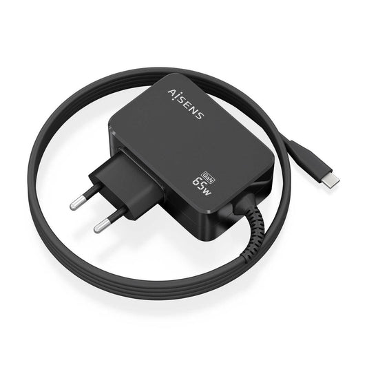 Wall Charger Aisens ASCH-1PD65WL033-BK Black 65 W (1 Unit)