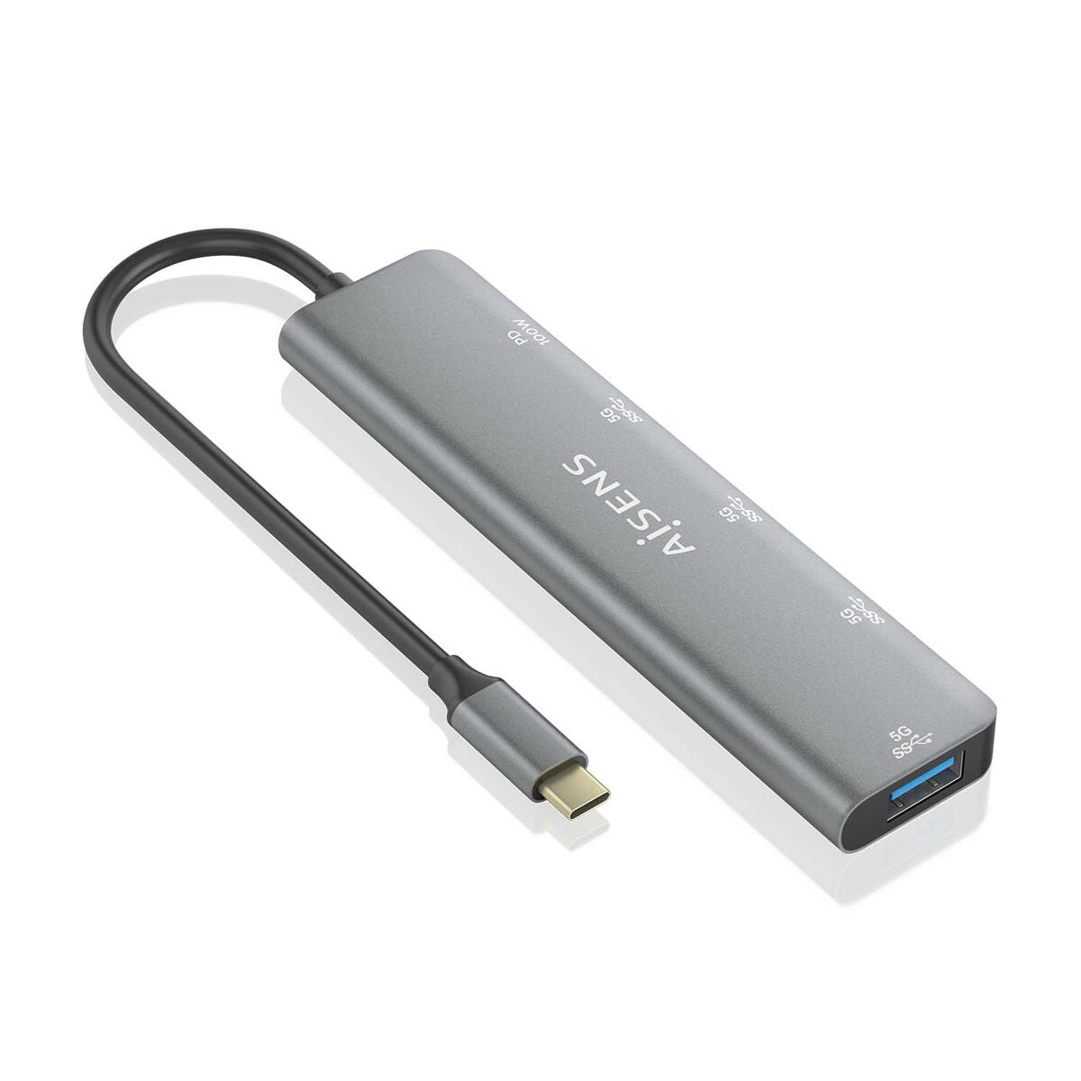 USB Hub Aisens A109-0857 Grey (1 Unit)