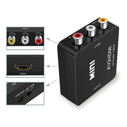 HDMI 3 x RCA-Signalverstärker