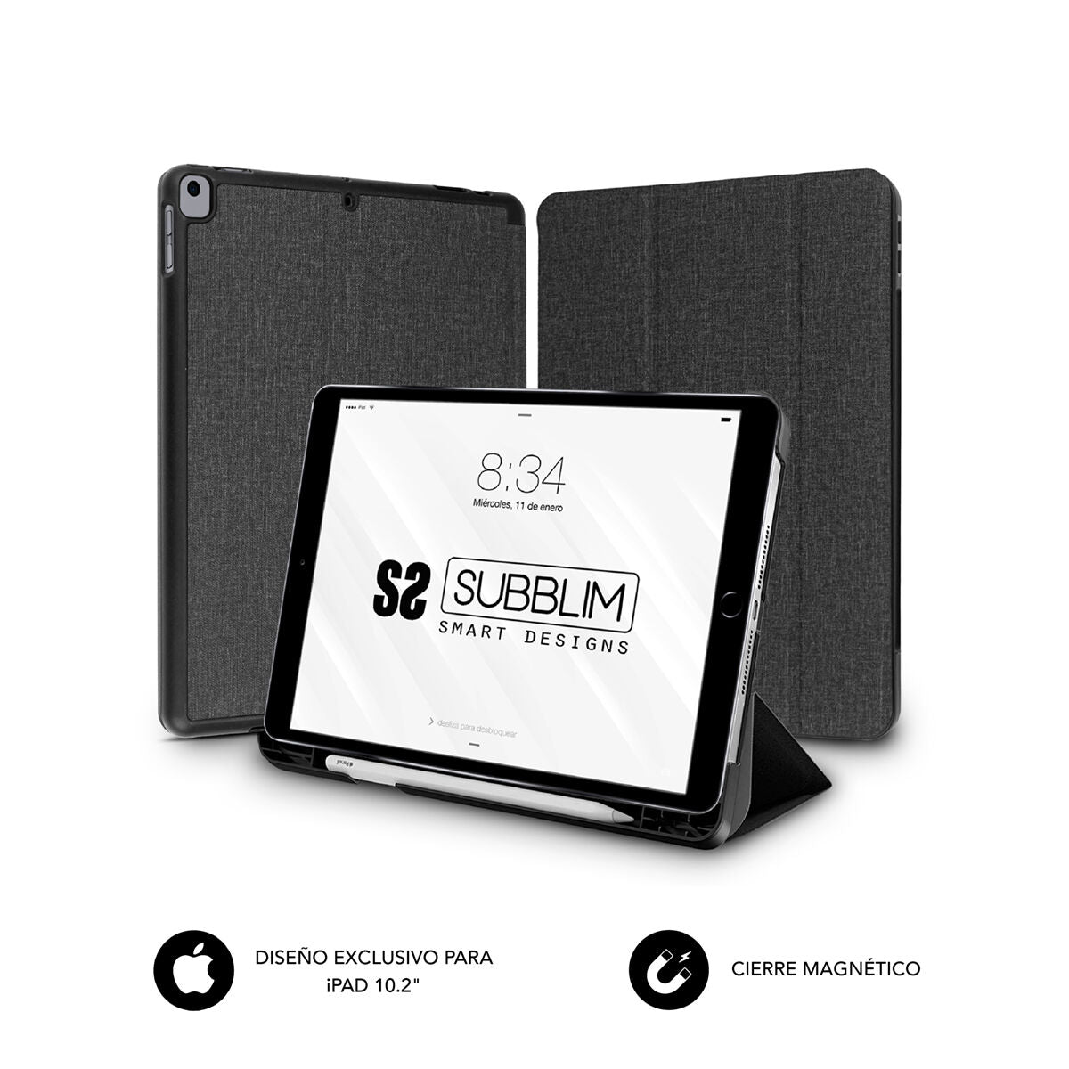 Funda para Tablet Subblim SUBCST5SC310 Negro 10,2"