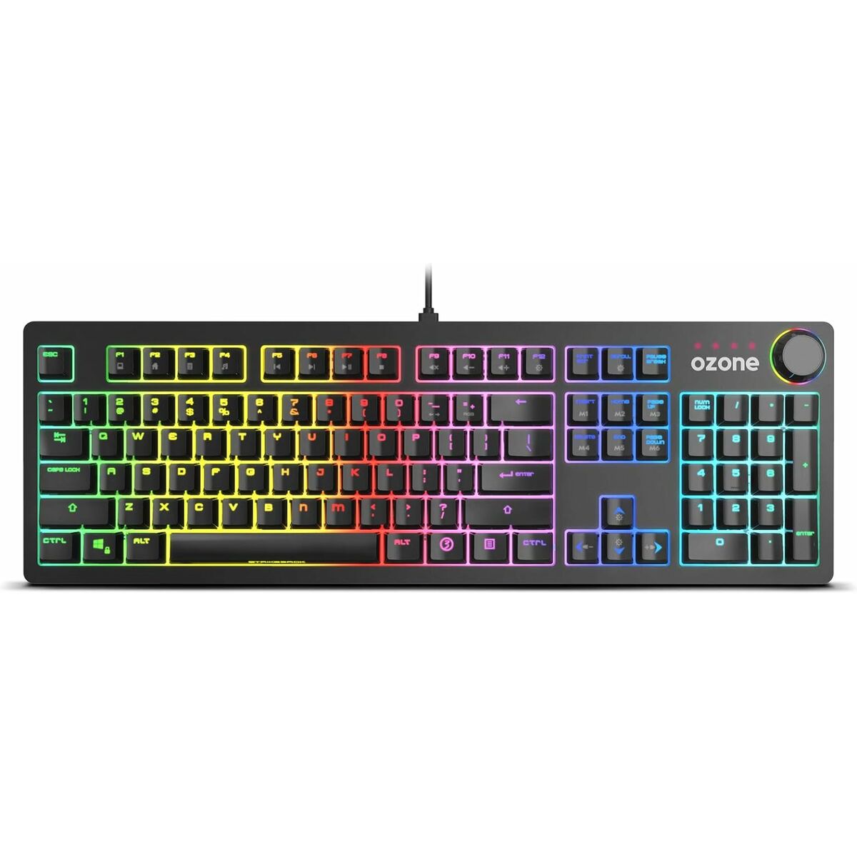 Teclado Gaming OZONE Qwerty Español Negro