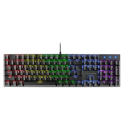 Teclado Mars Gaming MK422 Qwerty Español RGB Negro