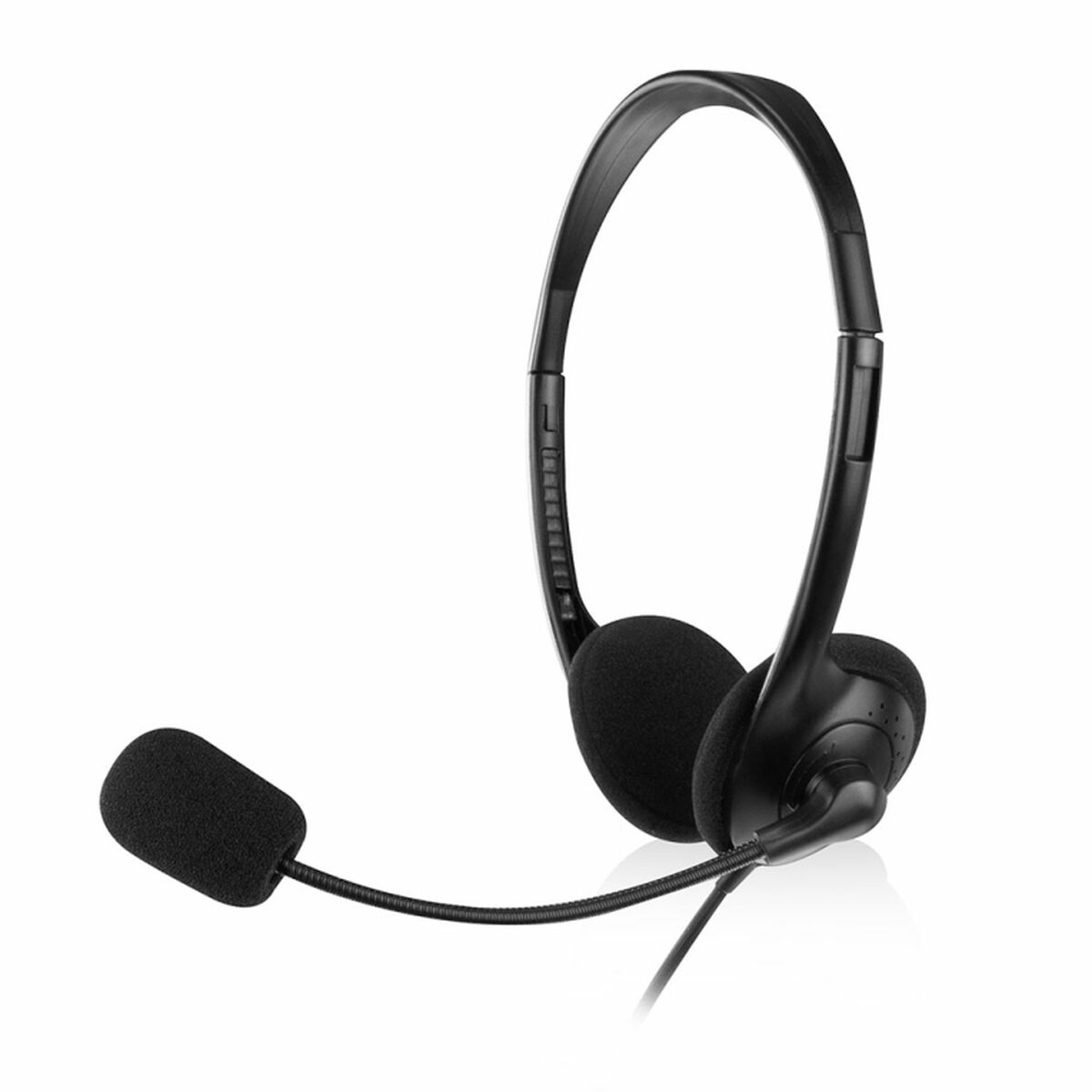 Headphones with Microphone Ewent EW3563 Black