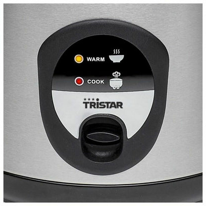 cuiseur à riz Tristar RK-6126 Arrocera Noir/Argenté Argenté Acier inoxydable 400 W