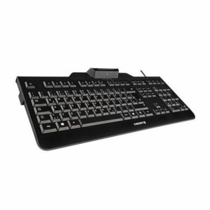 Keyboard with Reader Cherry JK-A0100ES-2 Spanish Qwerty Black