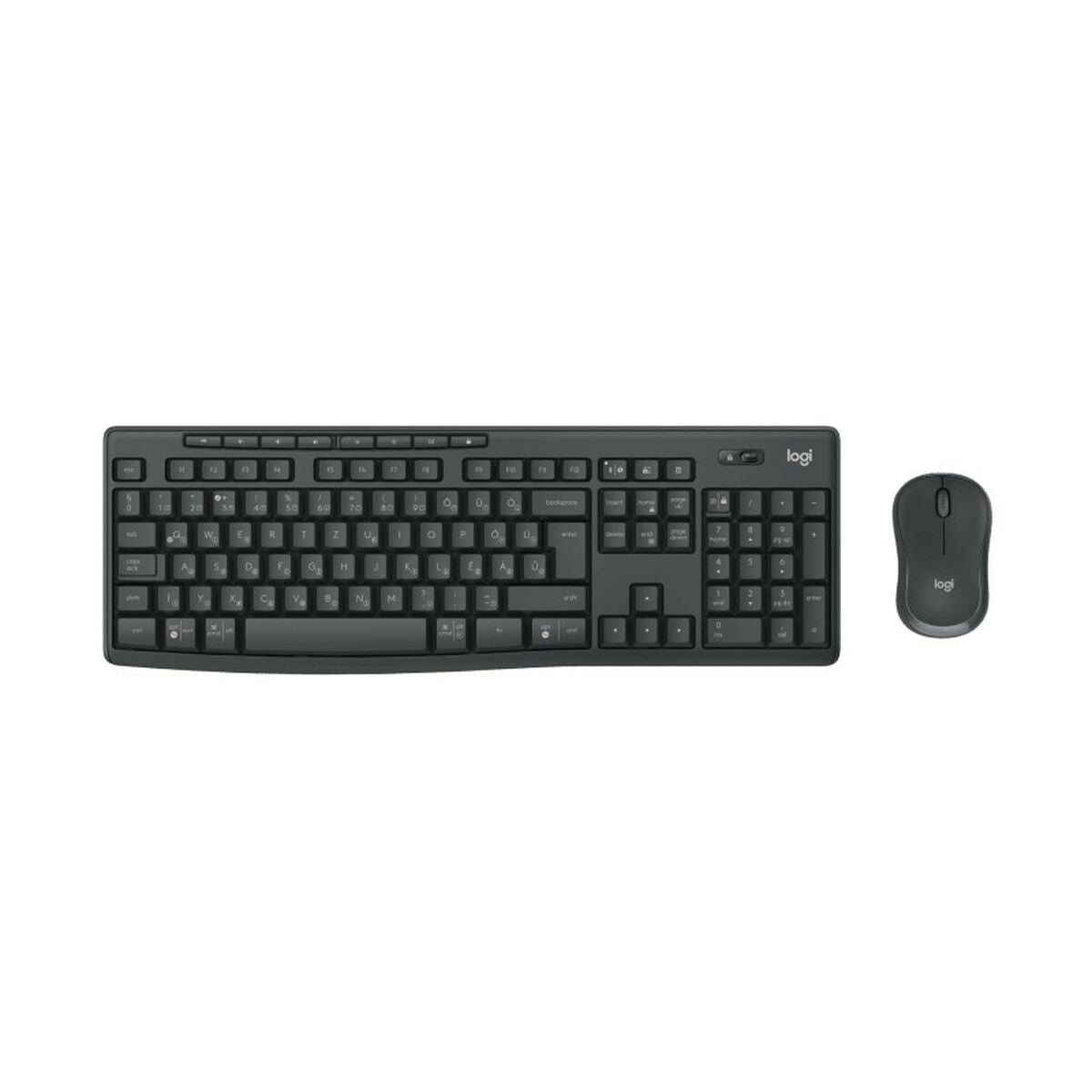 Teclado y Ratón Logitech MK370 Grafito Qwerty Portugués