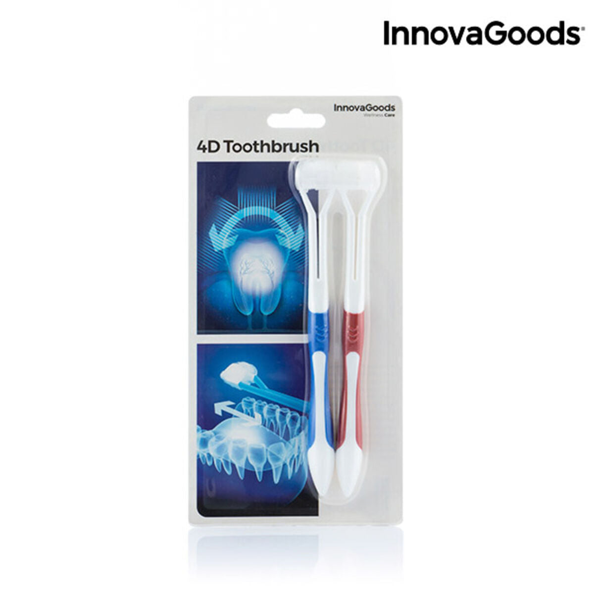 InnovaGoods 4D Toothbrush (Set of 2)