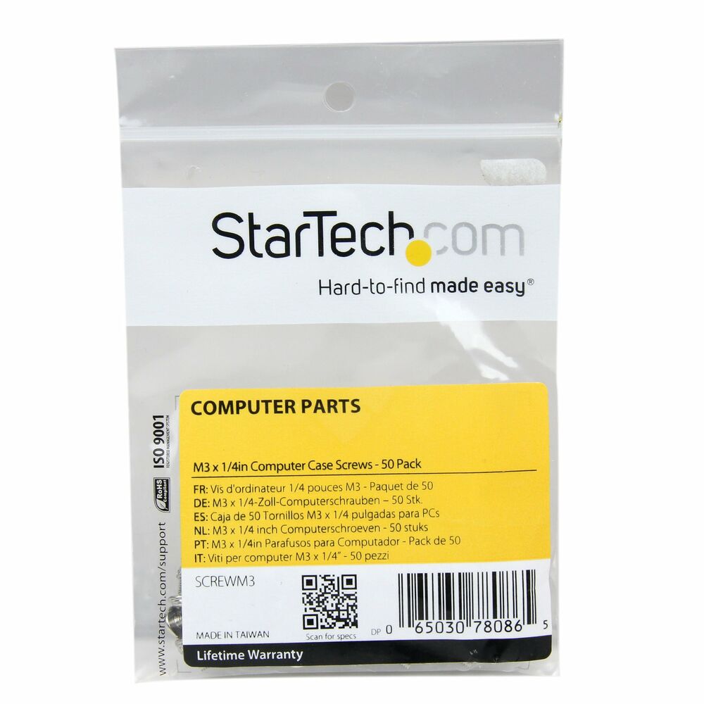 Kit de tornillos Startech SCREWM3             