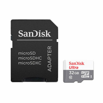 Tarjeta de Memoria Micro SD con Adaptador SanDisk SDSQUNR-032G-GN3MA C10 32 GB