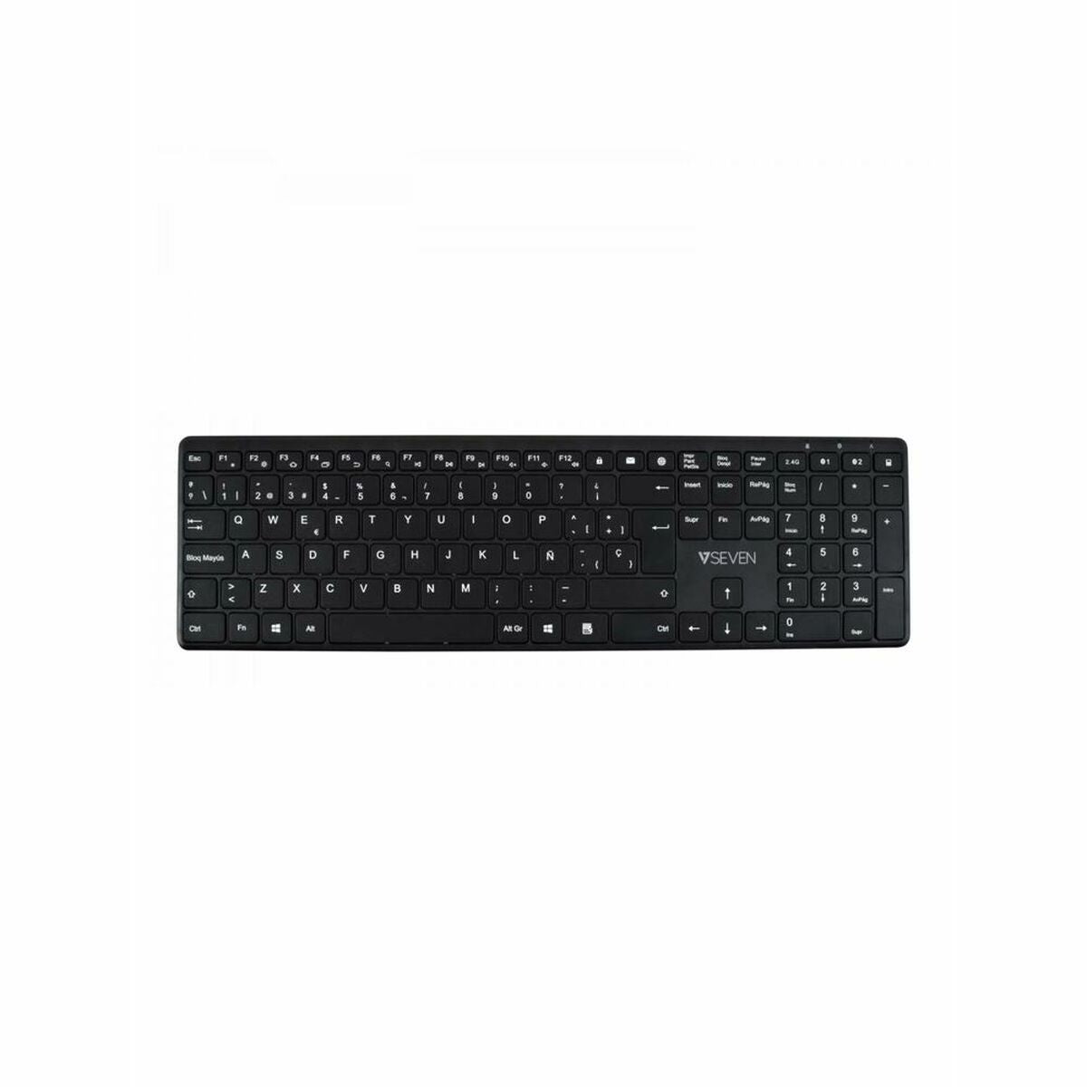 Bluetooth-Tastatur V7 KW550ESBT Spanisch Qwerty Spanisch Schwarz