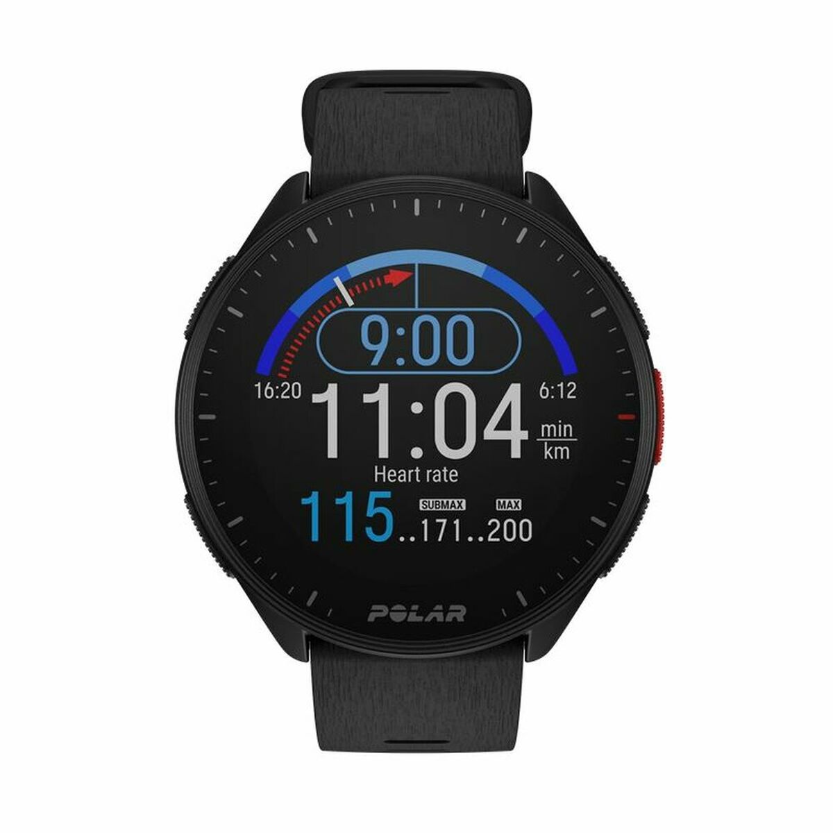 Smartwatch avec Podomètre Polar Noir 1,2" Ø 45 mm