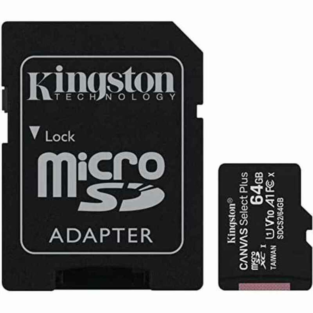 Micro SD Memory Card with Adaptor Kingston exFAT