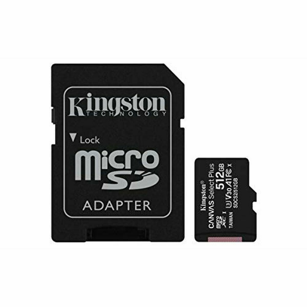 Carte Mémoire Micro SD avec Adaptateur Kingston SDCS2 512GB