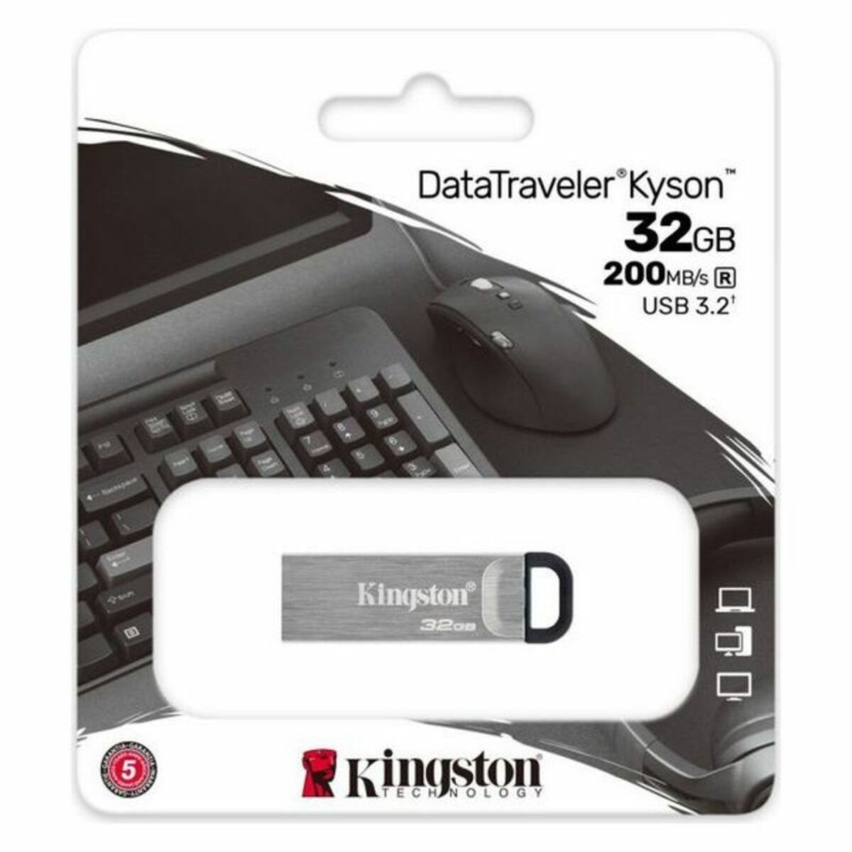 Kingston DataTraveler DTKN Silber USB-Flash-Laufwerk