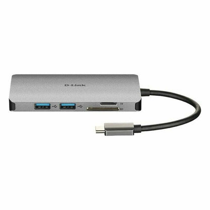 Hub USB C D-Link DUB-M810 Argenté