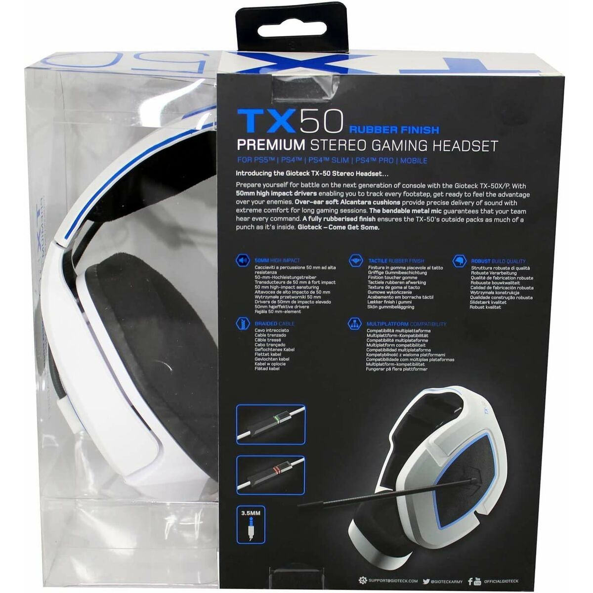 Casques avec Microphone GIOTECK PREMIUM TX-50