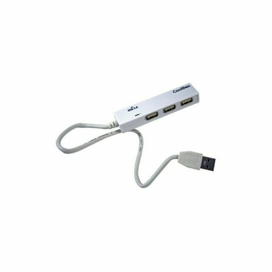 Hub USB 3 Ports CoolBox COO-H413 Blanc Noir