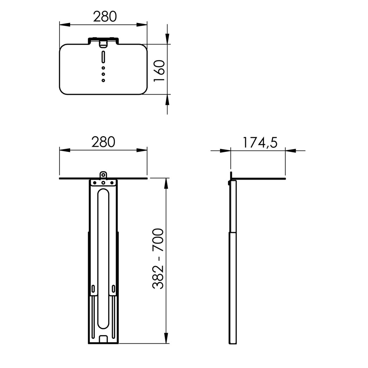 Holder Vogel's 7015070 Black