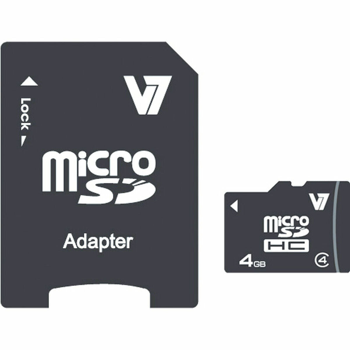 Carte Micro SD V7 VAMSDH4GCL4R-2E 4GB 4 GB