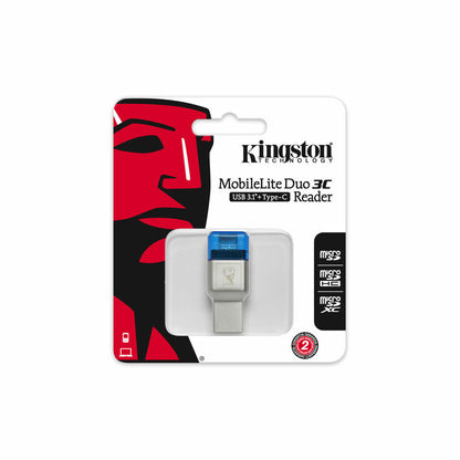 Lecteur de Cartes Kingston FCR-ML3C Gris