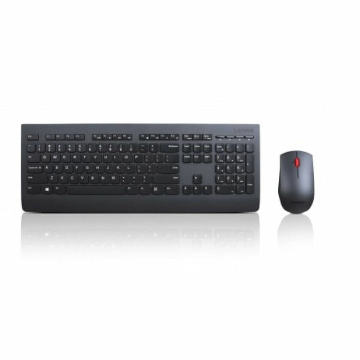 Lenovo 4X30H56823 Kabellose Tastatur und Maus, Schwarz, Spanisch, Spanisch, Qwerty