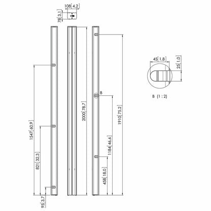 Adjustable support Vogel's 73201914 Screens Black