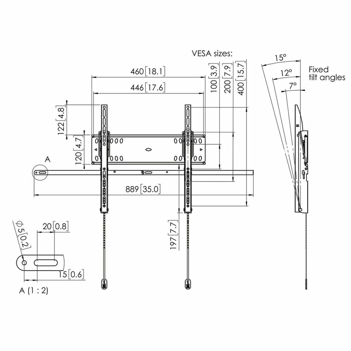 Soporte TV Vogel's 7047100 55" 65" 75 Kg