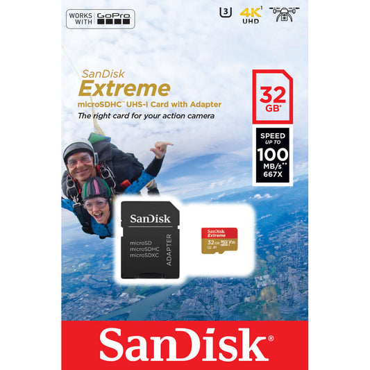 Carte Mémoire Micro SD avec Adaptateur SanDisk SDSQXAF-032G-GN6AA 32 GB