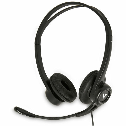 Headsets mit Mikrofon V7 HU311-2EP Schwarz
