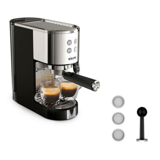 Cafetera Express de Brazo Krups XP440C 1350 W Acero