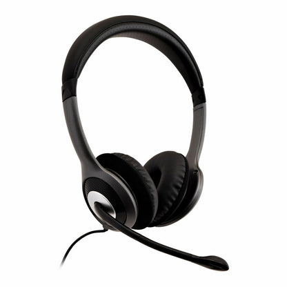 Headphones with Microphone V7 HU521 Black Silver