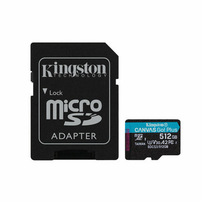 Carte Mémoire Micro SD avec Adaptateur Kingston SDCG3/512GB          Cours 10 512 GB UHS-I