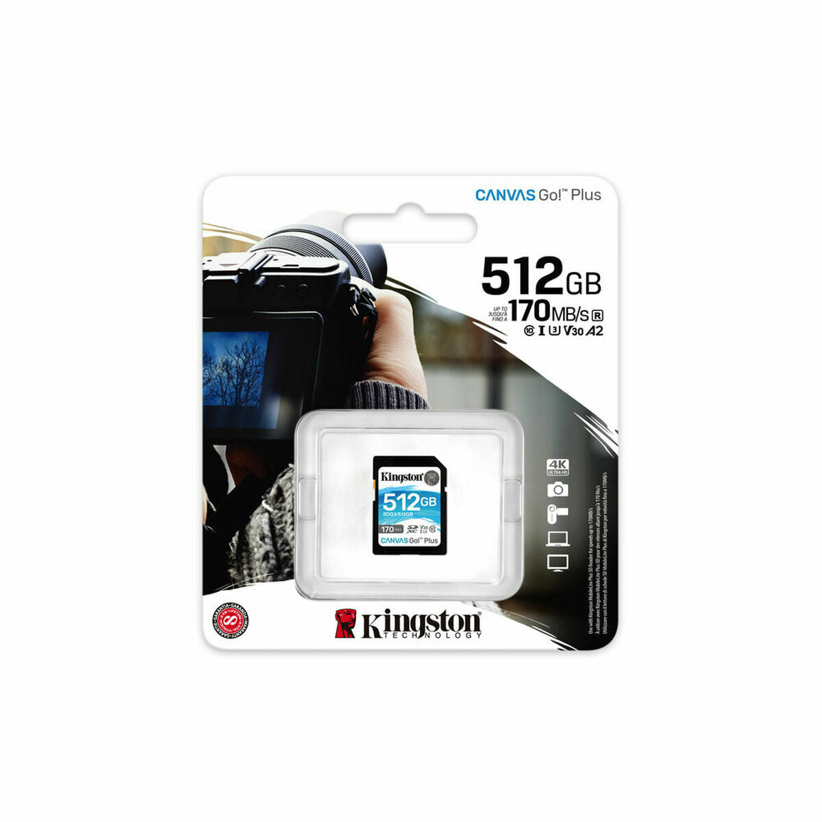 Micro SD Memory Card with Adaptor Kingston SDG3/512GB