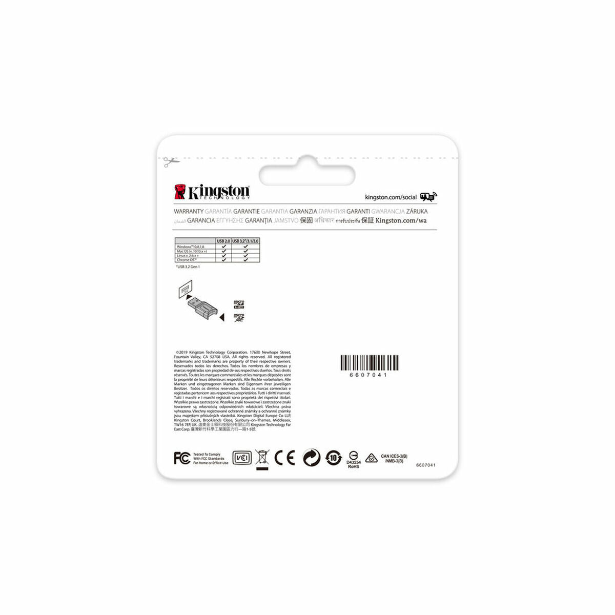 Kingston MLPM USB-Kartenleser Schwarz