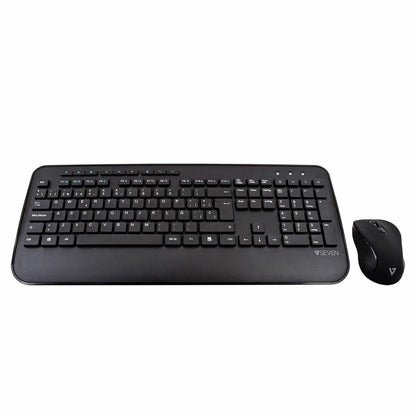 Keyboard and Mouse V7 CKW300ES Spanish Qwerty Spanish
