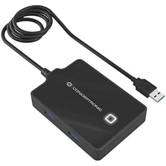 Conceptronic HUBBIES11BP USB-Hub Schwarz