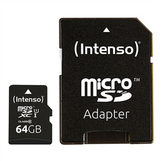Micro-SD-Speicherkarte mit Adapter INTENSO 34234 UHS-I XC Premium Schwarz
