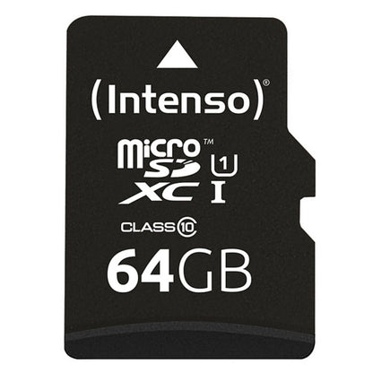 Micro-SD-Speicherkarte mit Adapter INTENSO 34234 UHS-I XC Premium Schwarz