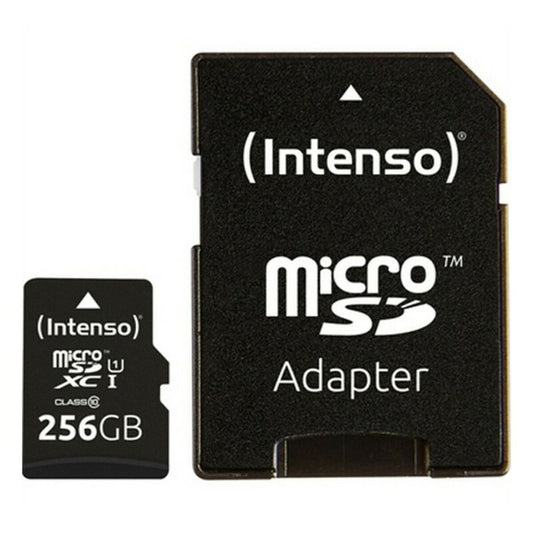 Micro-SD-Speicherkarte mit Adapter INTENSO 3423492 256 GB Schwarz