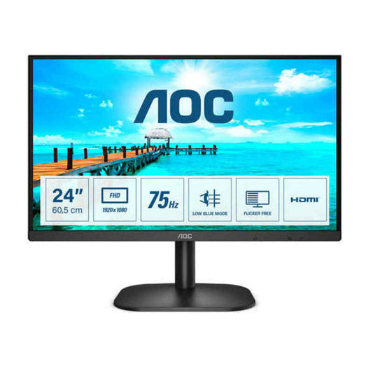 AOC 24B2XHM2 23,8" LCD WLED LED VA Flimmerfreier 75-Hz-Bildschirm