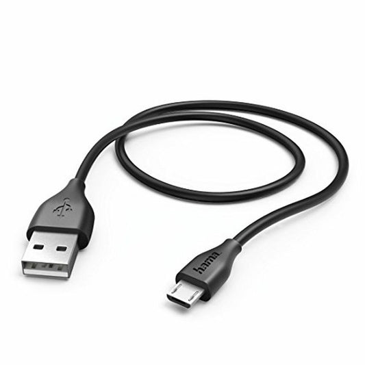 USB 2.0 A-auf-Micro-USB-B-Kabel Hama Technics 00173610 1,4 m Schwarz
