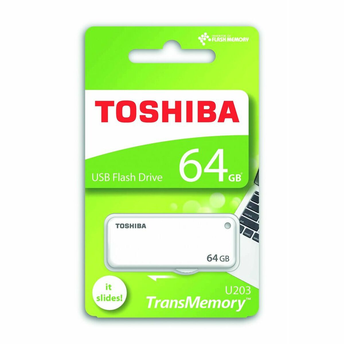 Toshiba U203 USB-Stick, weiß, 64 GB