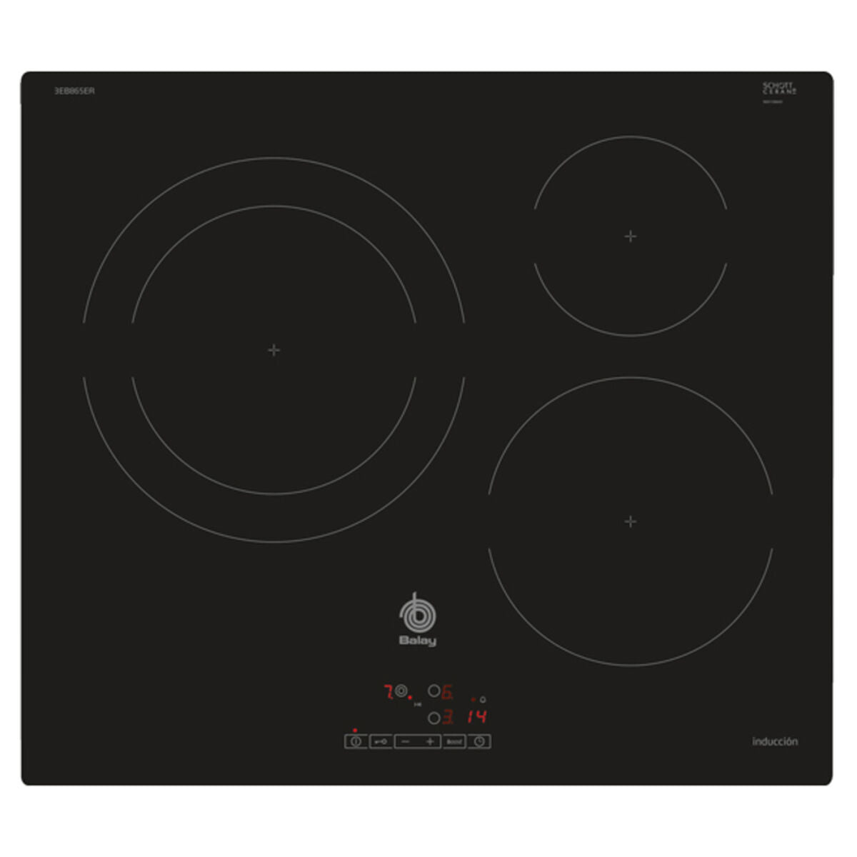 Balay 3EB865ERS Induktionskochfeld 60 cm 59 cm 4600 W