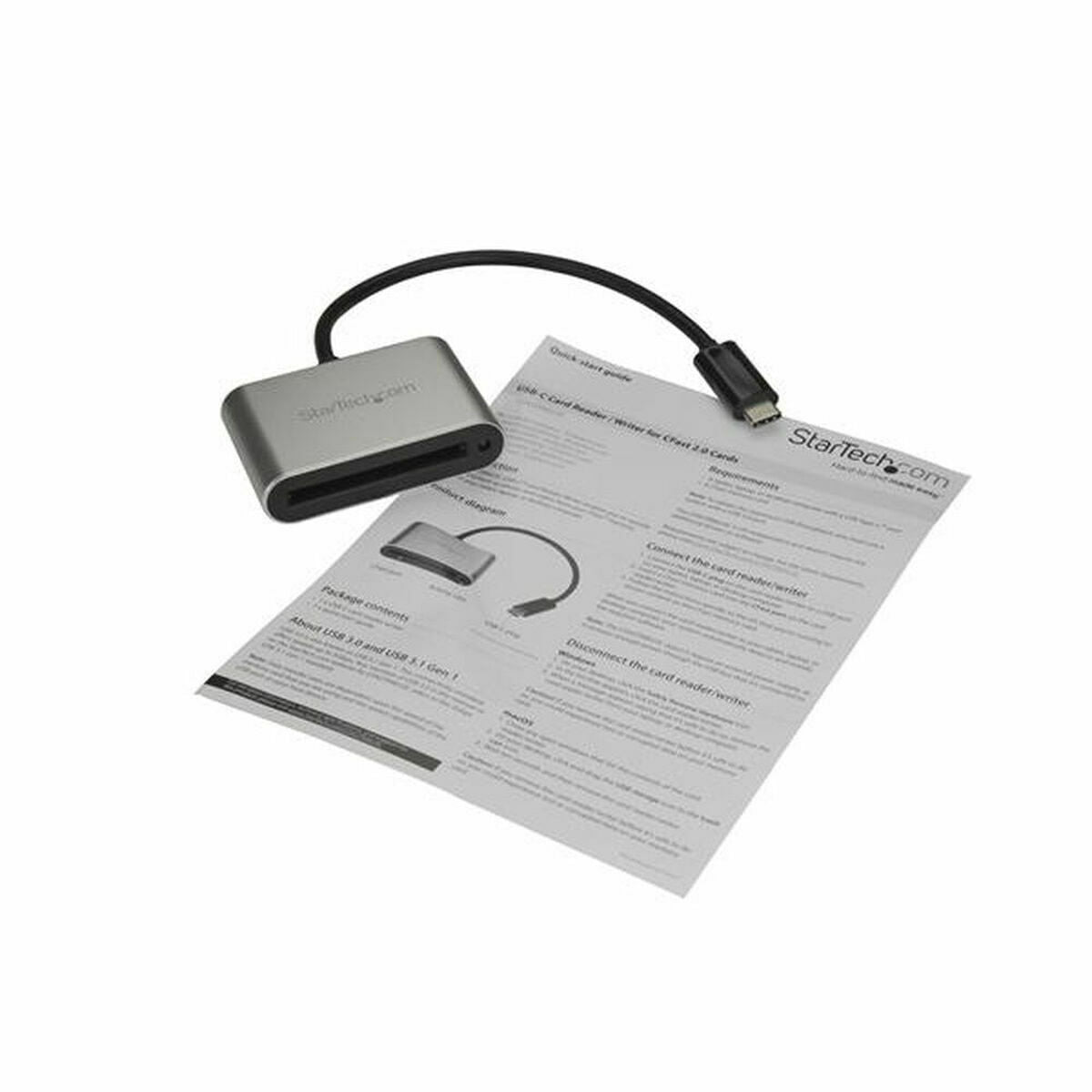 Lector de Tarjetas Startech CFASTRWU3C           Plata