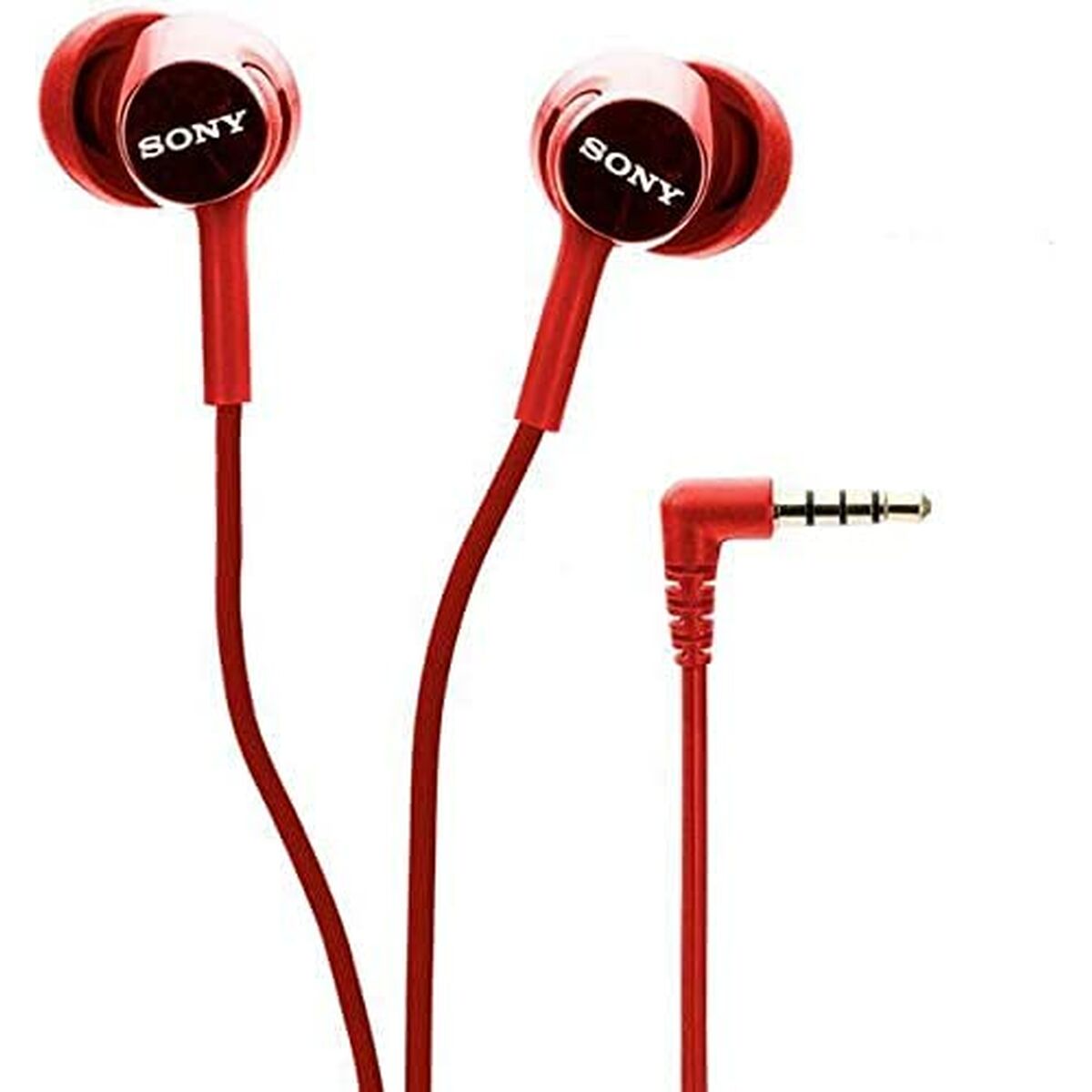 Headphones with Microphone Sony MDR-EX155AP Red