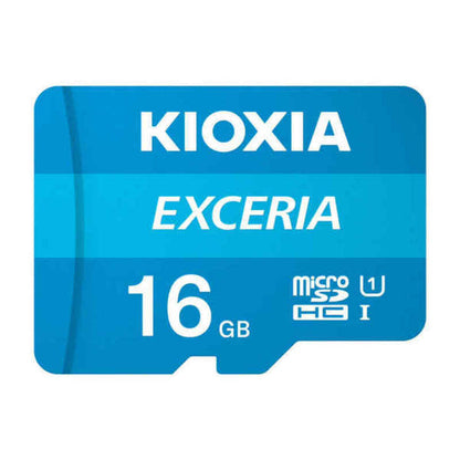 Micro SD Memory Card with Adaptor Kioxia Exceria UHS-I Class 10 Blue