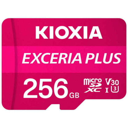 Carte Mémoire Micro SD avec Adaptateur Kioxia Exceria Plus Rose Cours 10 UHS-I U3