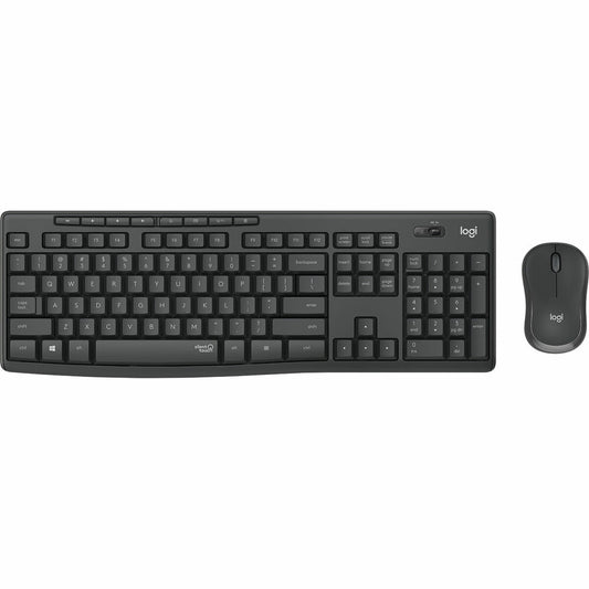 Logitech 920-009870 Kabellose Tastatur und Maus, kabellos, Schwarz, Portugiesisch, Graphitgrau