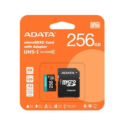 Carte Micro SD Adata AUSDX256GUI3V30SA2 256 GB