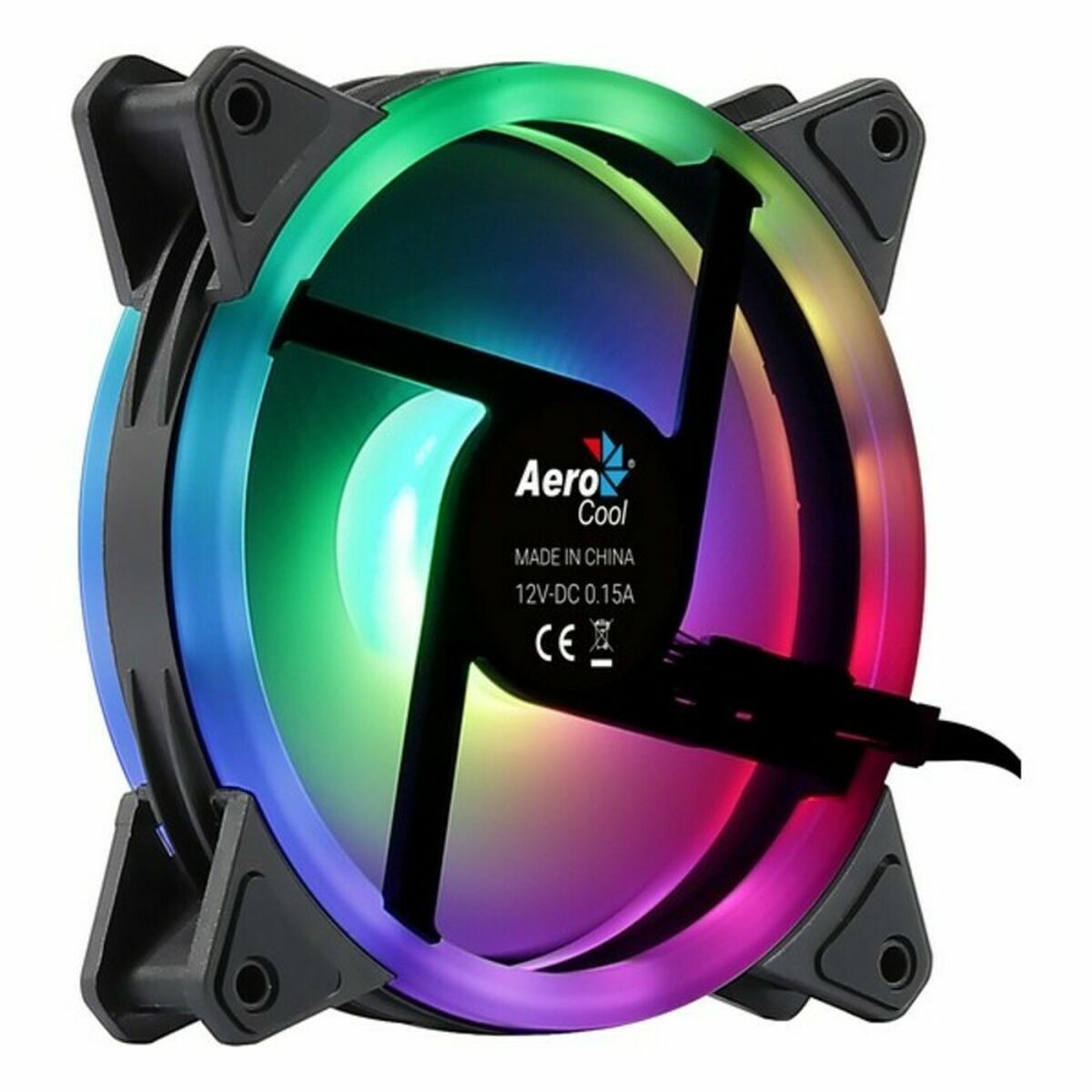 Aerocool Duo 12 1000 U/min Kabinenventilator (Ø 12 cm) RGB